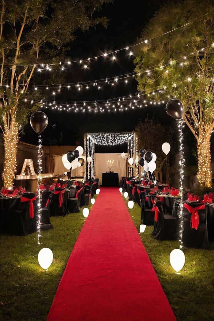 50th-birthday-themes-for-women-Black Tie Dinner Party