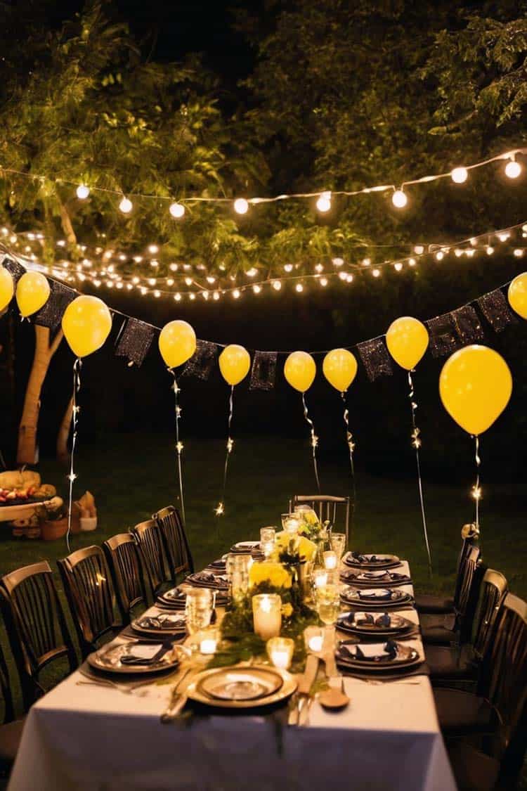 50th-birthday-themes-for-women-Outdoor Dinner Party